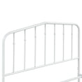 thumbnail image 4 of SYNGAR Twin Bed Frame, Metal Platform Bed with Headboard and Footboard for Bedroom, No Box Spring Needed, White, LJ110, 4 of 7