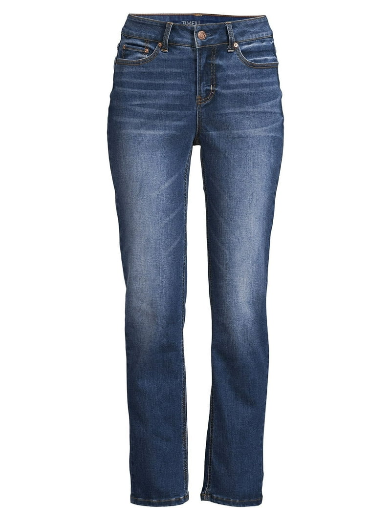 さらに100円引き◆MARITHE◆W LOW RISE STRAIGHT DENIM PANTS Time and Tru Women's Mid Rise Straight Jeans, 29