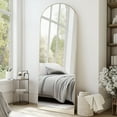 thumbnail image 5 of EDX Arched Full Length Mirror 71"x26" Full Body Mirror Rectangle Free Standing Wall Mounted Leaning Hanging Floor Mirrors, Gold, 5 of 9