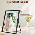 thumbnail image 3 of Gold Floating Frame ;x; Vertical Set For Picture x x x Tabletop Shelf Photo Frame Classy For Wedding Birthday Anniversary Home or Office Decor, 3 of 8