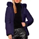 thumbnail image 4 of Chamarra Para Mujer Poliéster Cálido Con Cuello Tipo Piel, 4 of 5