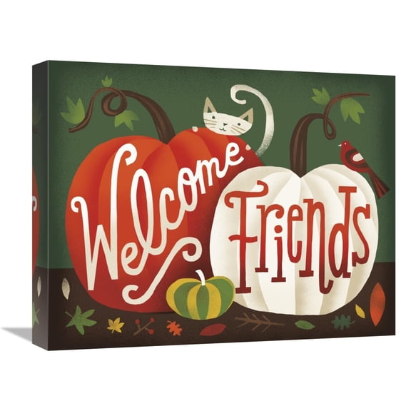 Global Gallery's 'Harvest Time Welcome Friends' By Michael Mullan Stretched Canvas Wall Art