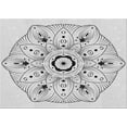 thumbnail image 1 of Ahgly Company Indoor Rectangle Patterned Platinum Gray Area Rugs, 4' x 6', 1 of 6