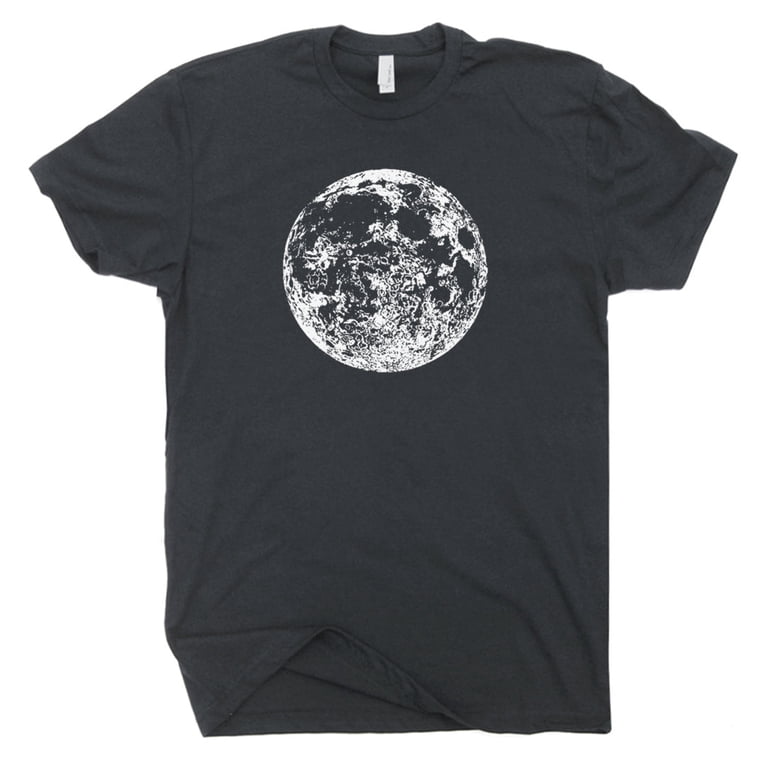 Full Moon T Shirt Luna Moon Phase Shirts for Men Women Retro