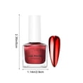 thumbnail image 2 of Metallic Mirror Nail Polish, Quick Dry No-Bake Nail Polish in Glass Bottle, Long Lasting Mirror Finish, Easy to Apply & Even Coating, Multiple Colors for Daily, Party & Wedding Nail Art, 2 of 5