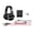 Black, variant on Rupoun Professional Musical Instrument Monitor Headphones Wired Headset with 3.5mm & 6.5mm Audio Cables for Piano Electronic Keyboard Drum Machine Electric Guitar, Black