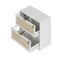 thumbnail image 2 of Coewske 2-Drawer File Cabinet Lateral Filing Cabinet Printer Stand w/ Lock Home Office White, 2 of 8