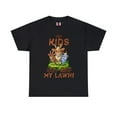 thumbnail image 2 of DJH Apparel |Hey Kids Get Off My Lawn Funny Unisex T-shirt, 2 of 6