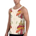 thumbnail image 2 of KLL Frog Sitting On Mushroom Print Men's Muscle Gym Workout Stringer Tank Tops Bodybuilding Fitness T-Shirts Tank Tops Men-Large, 2 of 7