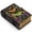 Fairy Butterfly Garden, variant on Leather Journal Writing Notebook for Men and Women, 7 x 5 Inch, Black Cat Moon