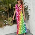 thumbnail image 3 of Animal Print Patterns Sleeveless Dress Woman Fashion Long Dresses Women's Summer Suit Dress 2025, 3 of 7