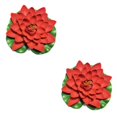 thumbnail image 1 of Redempat 1/2/3/5 EVA Artificial Lotus Solid Color Decorative Vivid Lifelike Simulation Park Pond Landscaping Fake Water Flower Red 2PCS, 1 of 6