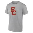 thumbnail image 2 of Men's Heather Gray USC Trojans Primary Logo T-Shirt, 2 of 3