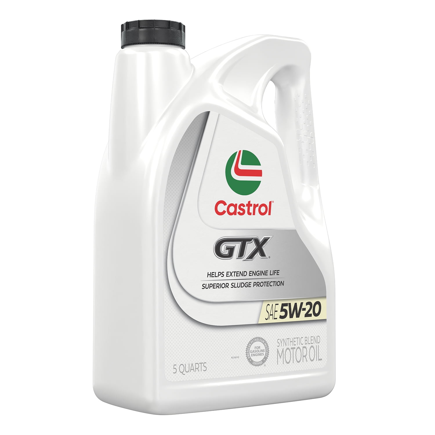 Castrol GTX 5W-20 Synthetic Blend Motor Oil, 5 Quarts, Case of 3