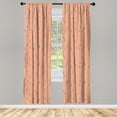 thumbnail image 4 of Ambesonne Abstract Window Curtains, Bicolour Modern Pattern, Each 28" W x 95" L, Indigo Burnt Sienna, 4 of 4