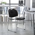 thumbnail image 2 of Scranton & Co Stacking Chair with Handle in Black, 2 of 8