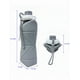 thumbnail image 4 of Botella Xtellar De Agua Térmica De Silicona Plegable Portátil 600ml Color Gris, 4 of 5