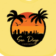 thumbnail image 4 of Inktastic San Diego Sunset Skyline Boys or Girls Baby Bib, 4 of 4