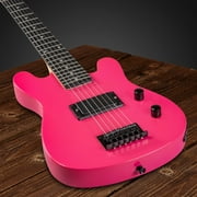 LyxPro 30-inch Pink Electric Guitar for Beginners