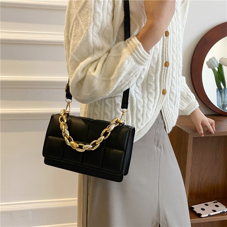 CoCopeaunt Simple Flap Shoulder Bag For Women Fashion Small Square