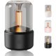 thumbnail image 1 of Difusor de aceites de aromaterapia – Difusor para aceites esenciales de 120ml, humidificador con luz de vela portátil, conexión USB y apagado automático (cuando el agua se agota) – Negro, 1 of 9