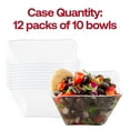 thumbnail image 5 of Smarty 14 oz. Clear Square Wave Disposable Plastic Soup Bowls 120ct, 5 of 6