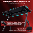 thumbnail image 6 of HLDIRECT 40 inch Gaming Desk with Carbon Fibre Surface, PC Desk Ergonomic, Gaming Table, 6 of 6