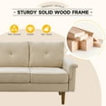 thumbnail image 5 of XIZZI 71" Wide Sectional Sofa for Living Room Comfortable Modern 3-seat Sofa Couch(Beige), 5 of 8