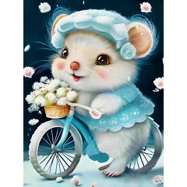 Kit de pintura Diamante Cgtredaw 5D bricolaje Ronda Completa Dibujos Animados Ratón