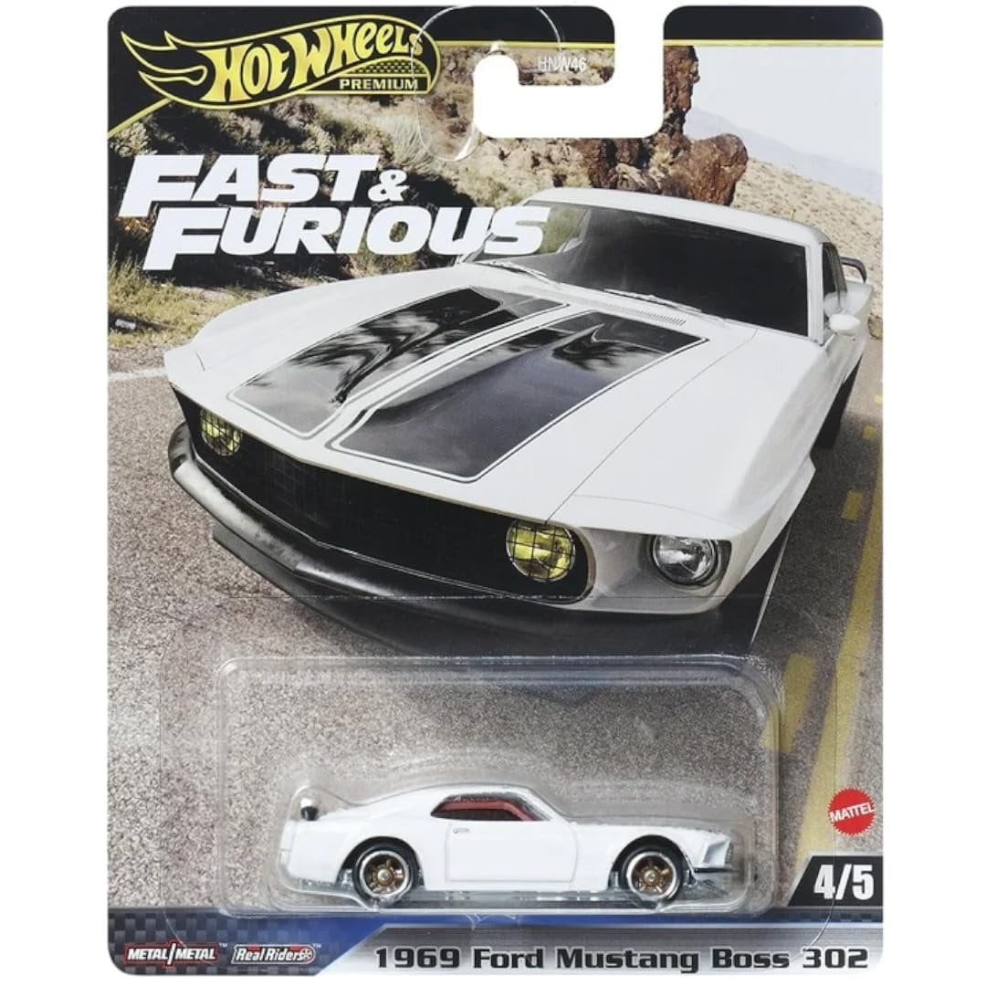 Hot Wheels 2024 Fast & Furious Premium Diecast Car Complete Set of 5 Vehicles from HNW46-956F Release Mix 2 Bundle