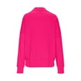 thumbnail image 3 of Byworldtasic Long Sleeve Oversized Fashion Waffle Pullover Fall Sweatshirt Tops, 3 of 5