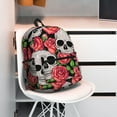 thumbnail image 5 of Fuzoiu Skull and Roses Print School Backpack for Teens,Large Bookbag,Lightweight Laptop Bag for Travel, Work, School & Outdoor Adventures, 5 of 6