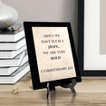 thumbnail image 3 of Since we have such a hope, we are very bold Corinthians 3:12, Black Frame 7x5 Decorative Wall Plaque | Elegant Bible Verse, 3 of 7