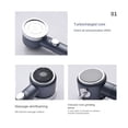 thumbnail image 6 of Filter Shower Head And Hose High Pressure Shower Heads with Stop,Ionic Handheld Showerhead Water Saving,Shower Heads (BlackGray), 6 of 6