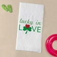 thumbnail image 3 of CafePress - Lucky In Love - Large Beach Towel, Soft 30"x60" Towel with Unique Design, 3 of 3