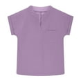 thumbnail image 3 of Mgmyaa T-Shirts à Col en V pour Filles Blouses Manches Courtes Chemise Décontractée Tee Tops 5-15 Ans, 3 of 5