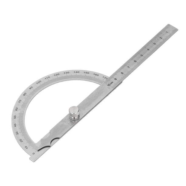 Transportador De Acero Inoxidable, Regla De ángulo De Alta Precisión Con Tuerca De Mariposa Ajustable Para Dibujo De Ingeniería, Carpintería, Metalurgia