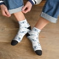 thumbnail image 3 of Pofeuu Cute Shark Print 30cm Socks, Adult Running Hiking Socks for Youth and Adult, 3 of 7