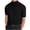 Black, variant on Men's Short Sleeved T-shirt Summer Fashion Tight Casual Solid Color Short Sleeve High Round Neck Collar Blouse