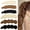 Bow and Claw, variant on 6PCS Matte Oval Leaf Banana Hair Clips - Strong Hold Ponytail, Bun Holder, Jaw Clips Barrettes Styling Accessories for Women & Girls