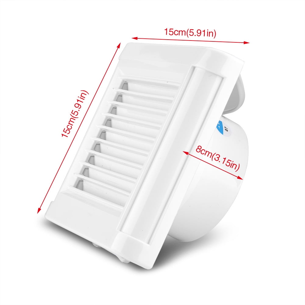 Mgaxyff Bathroom Exhaust Fan,15W 220V Wall Mounted Exhaust Fan Low Noise Home Bathroom Kitchen Garage Air Vent Ventilation