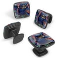 thumbnail image 2 of 4 Pcs Cabinet Handle Drawer Pulls Cartoon Owl Knobs with Screws Square Furniture Office Cabinet Knob Decoration, 2 of 7