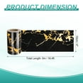 thumbnail image 2 of Uxcell Wood Grain Wallpaper Border 4" x 16.4ft Textured Frame Sticker, Black Gold, 2 of 7
