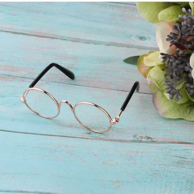 Accesorios para muñecas CUTICAT Gafas Retro para fotografía claro