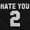 Black, variant on Hate You 2 Too Ironic Sports Jersey Men's Graphic T Shirt Tees Brisco Brands M
