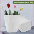 thumbnail image 2 of Bolsa de papel Kraft lavable, macetas de flores y plantas, cestas de almacenamiento para el hogar, contenedor organizador de 15x15cm, 2 of 8