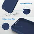thumbnail image 6 of JETech Silicone Case Compatible with iPhone 13 Pro Max 6.7-Inch, Silky-Soft Touch Full-Body Protective Phone Case, Shockproof Cover with Microfiber Lining (Navy), 6 of 7
