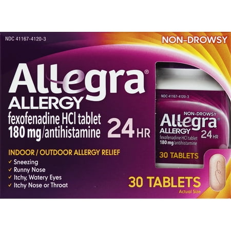 Allegra 24 Hour Allergy Relief Antihistamine Tablets, (Best 24 Hour Allergy Medicine)