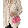 thumbnail image 2 of Bolso tejido de Pu Satchel Cloud Mini bolso de mano de cuero, 2 of 2