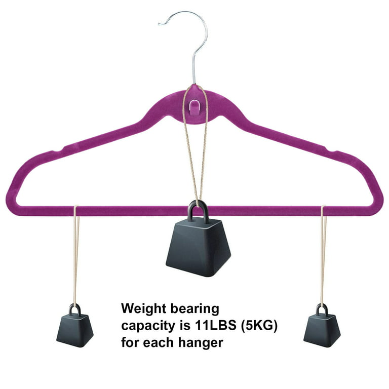 Hangers in Lilac - adult metal clothes hangers